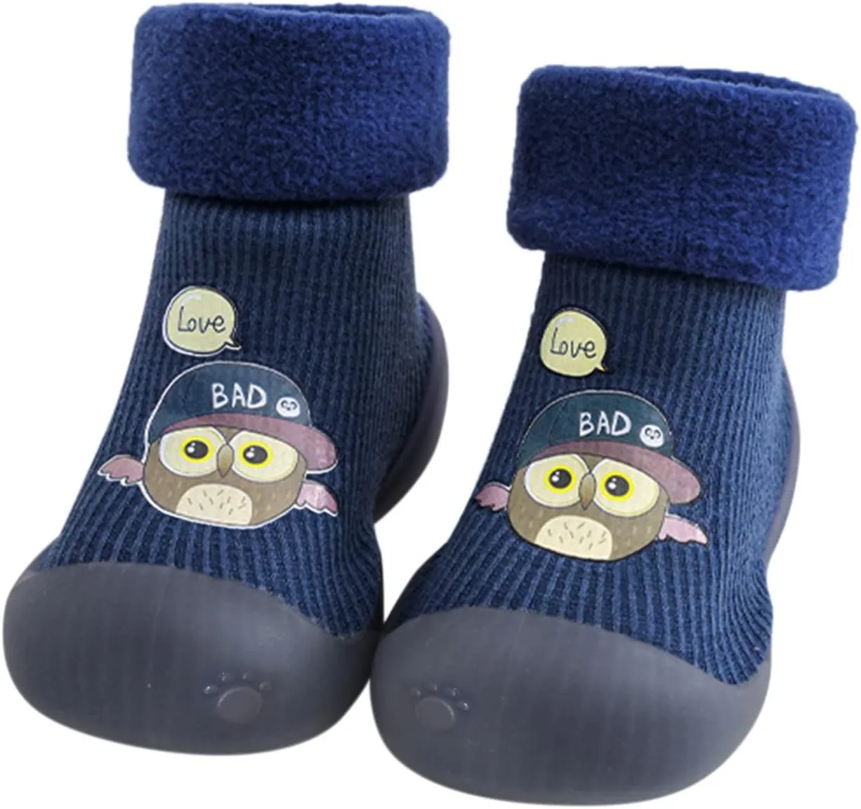 Toddler Light up Shoes Girls Rubber Boys Girls Sole Toddler Knit Soft Warm Baby Stocking Shoes Shoes for Girls