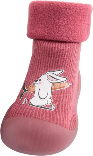 Toddler Light up Shoes Girls Rubber Boys Girls Sole Toddler Knit Soft Warm Baby Stocking Shoes Shoes for Girls