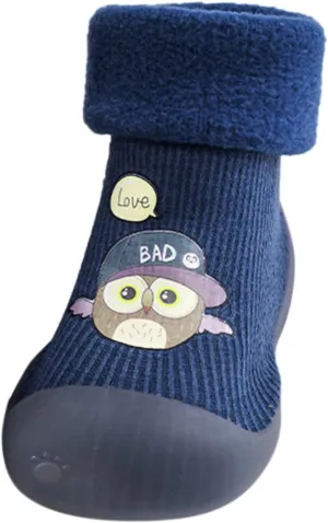 Toddler Light up Shoes Girls Rubber Boys Girls Sole Toddler Knit Soft Warm Baby Stocking Shoes Shoes for Girls