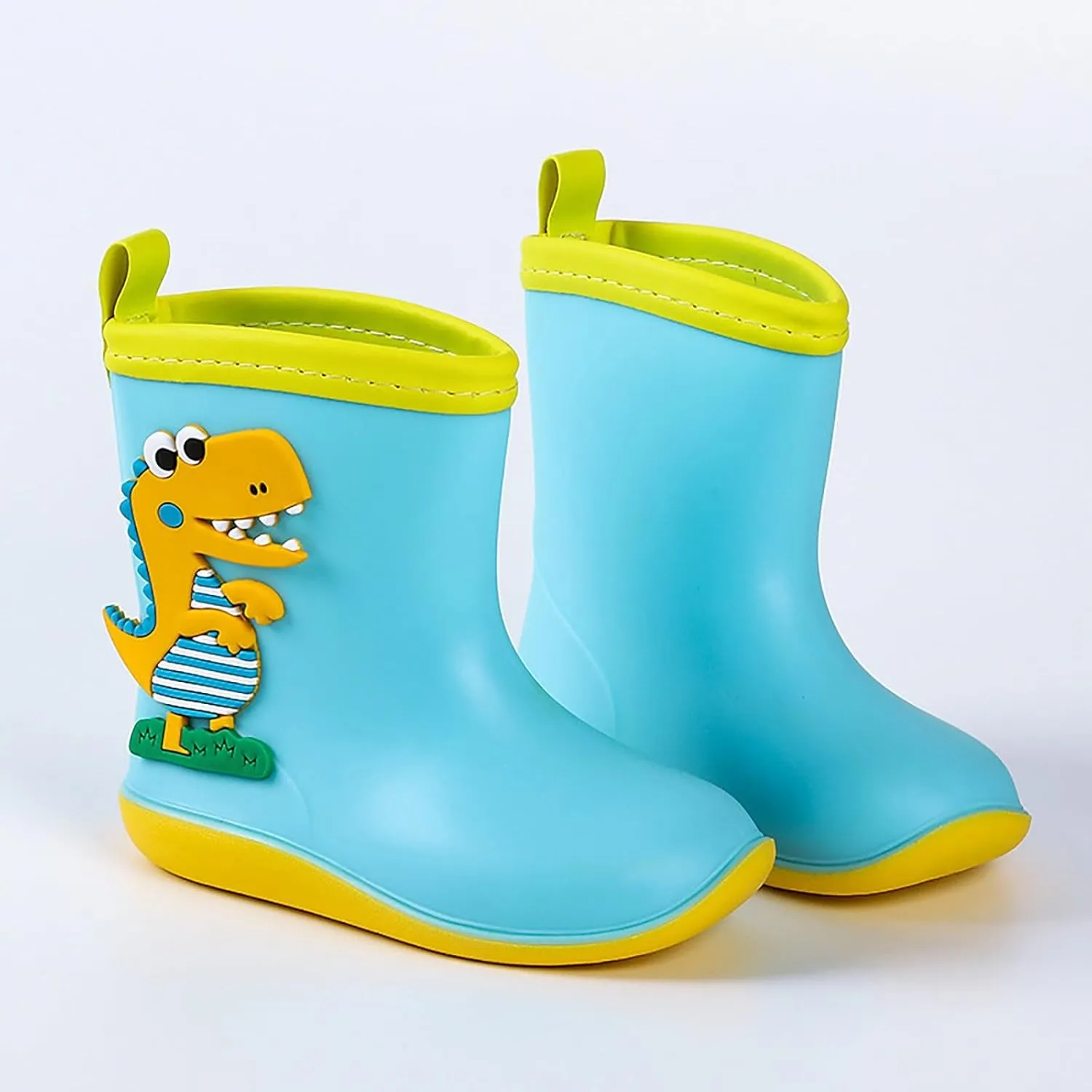 Toddler Rain Boots Dinosaur Cartoon Children Rain Shoes Boys Girls Water Shoes Baby Waterproof Shoes for Kids