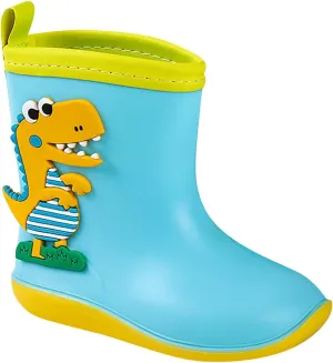 Toddler Rain Boots Dinosaur Cartoon Children Rain Shoes Boys Girls Water Shoes Baby Waterproof Shoes for Kids