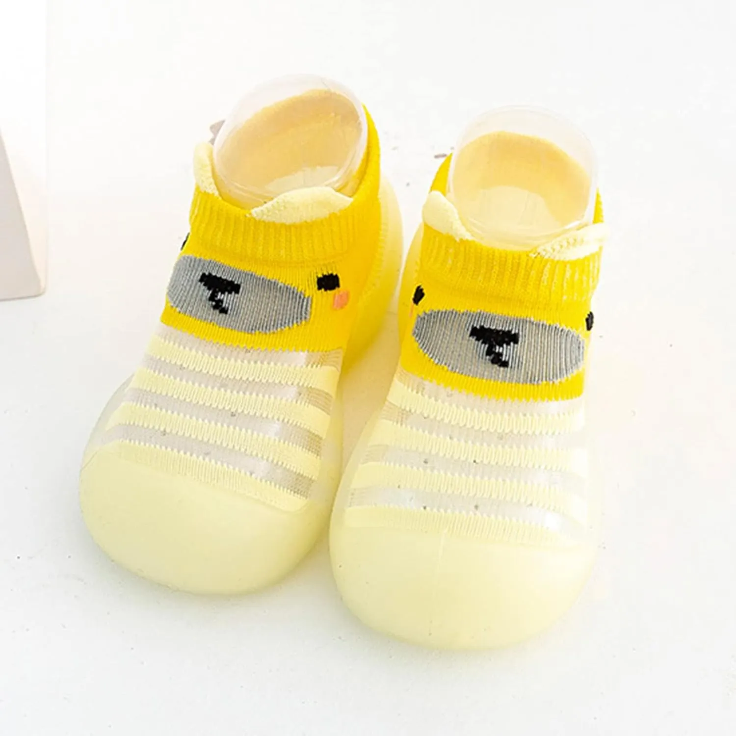 Toddler Shoes Baby First Walking Non-Skid Shoes Infant Boys Girls Print Breathable Knit Mesh Socks Shoes Slippers