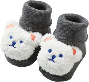 Toddler Shoes Boys Warm Winter Baby Shoes Cartoon Bear Shape Cute Baby Shoes Baby Soft Sole Baby Shoes
