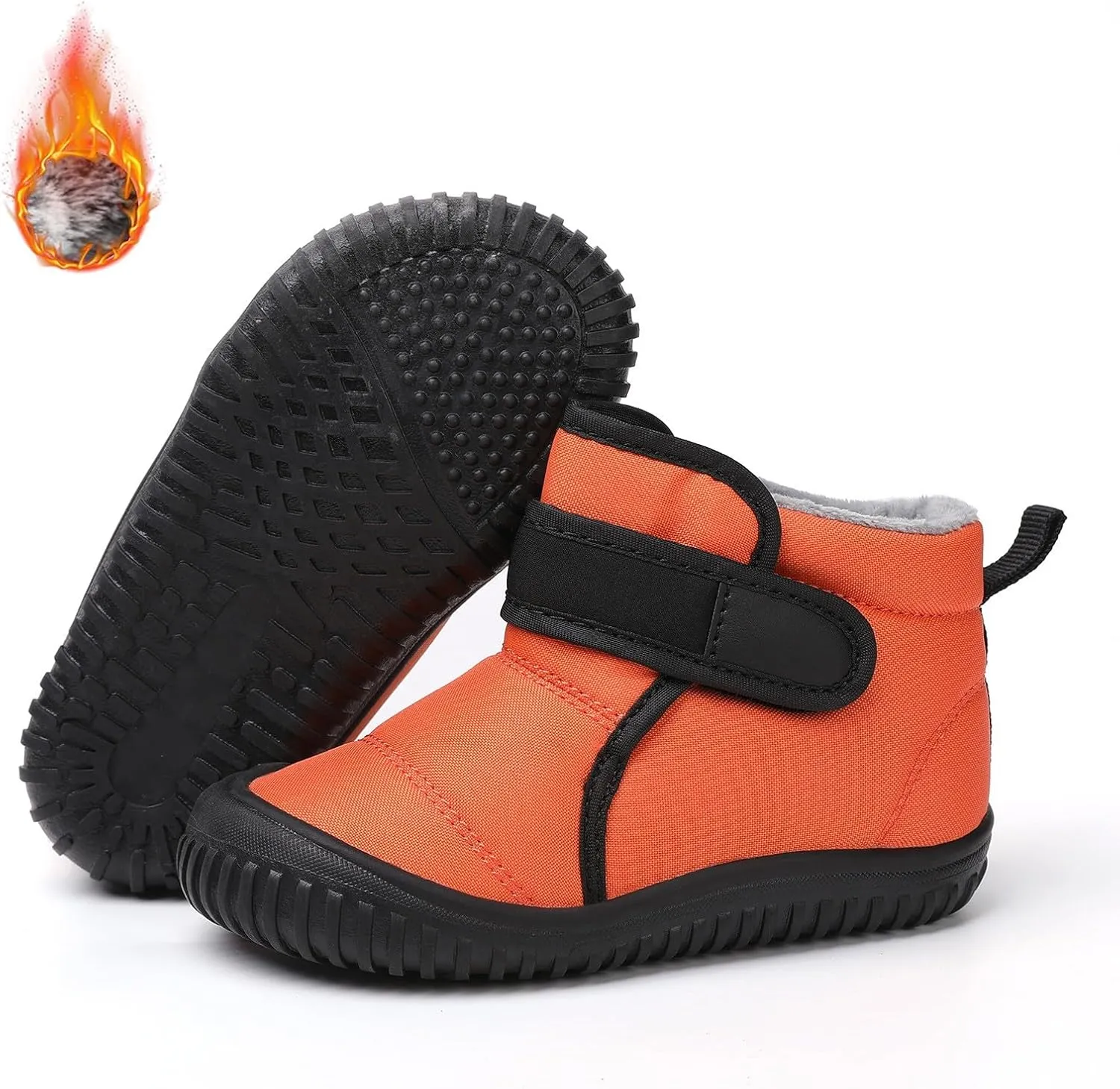 Toddler Winter Snow Boots Boys Girls Cold Weather Baby Faux Fur Shoes Toddler Soft Bottom Breathable Shoes Girls
