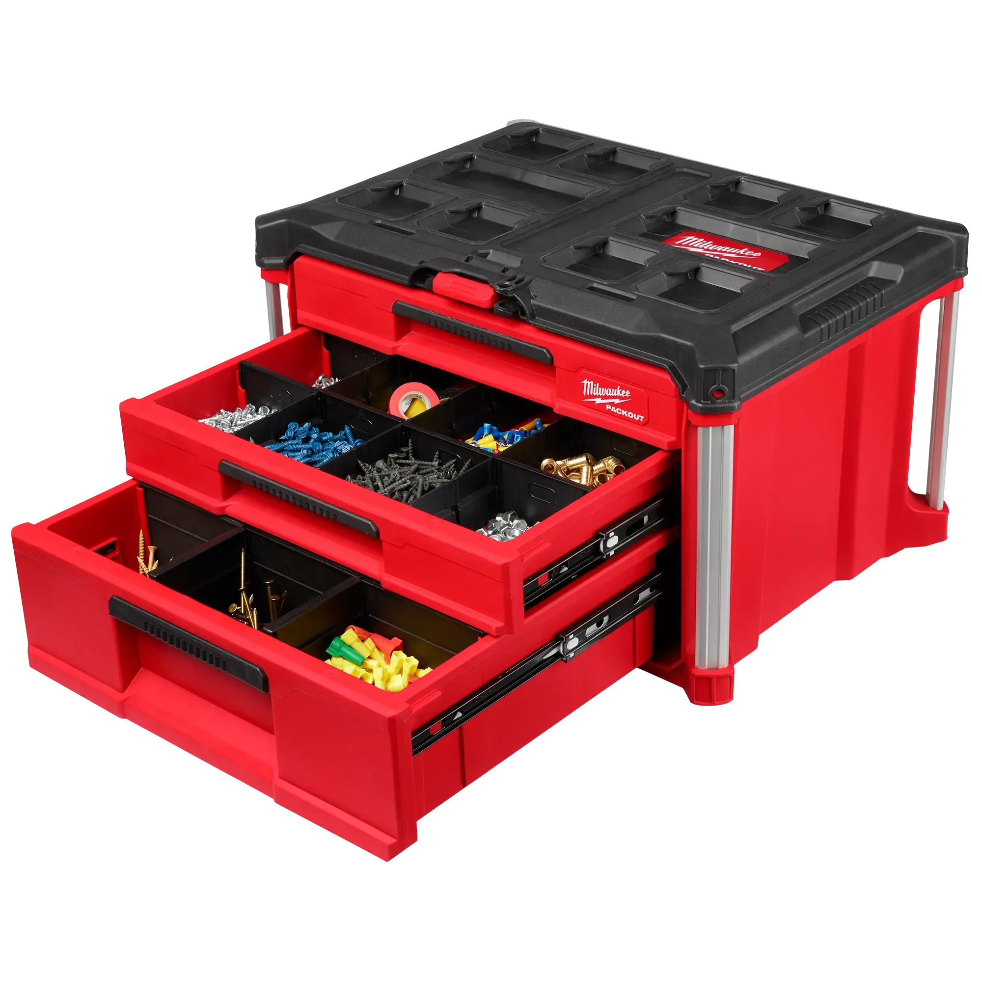 Tool Box - Milwaukee PACKOUT™ Multi-Depth 3-Drawer Tool Box, 48-22-8447