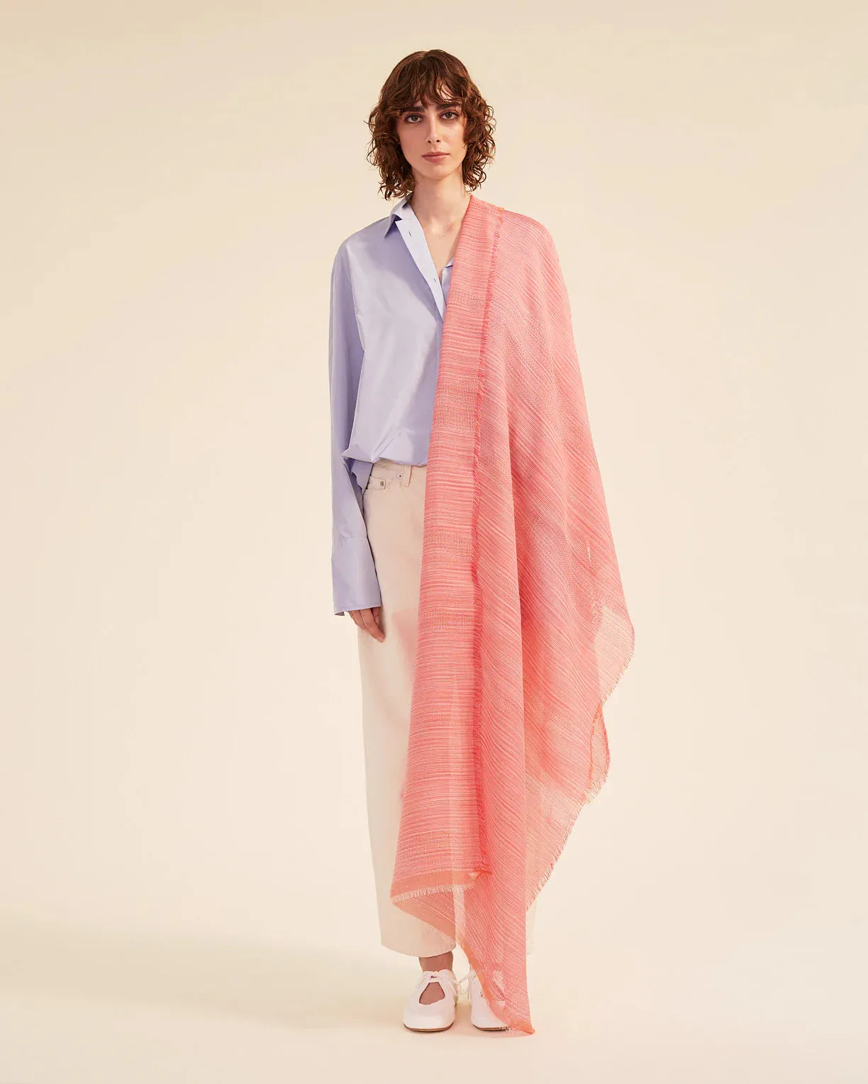 Trait Scarf in Candy Stripe