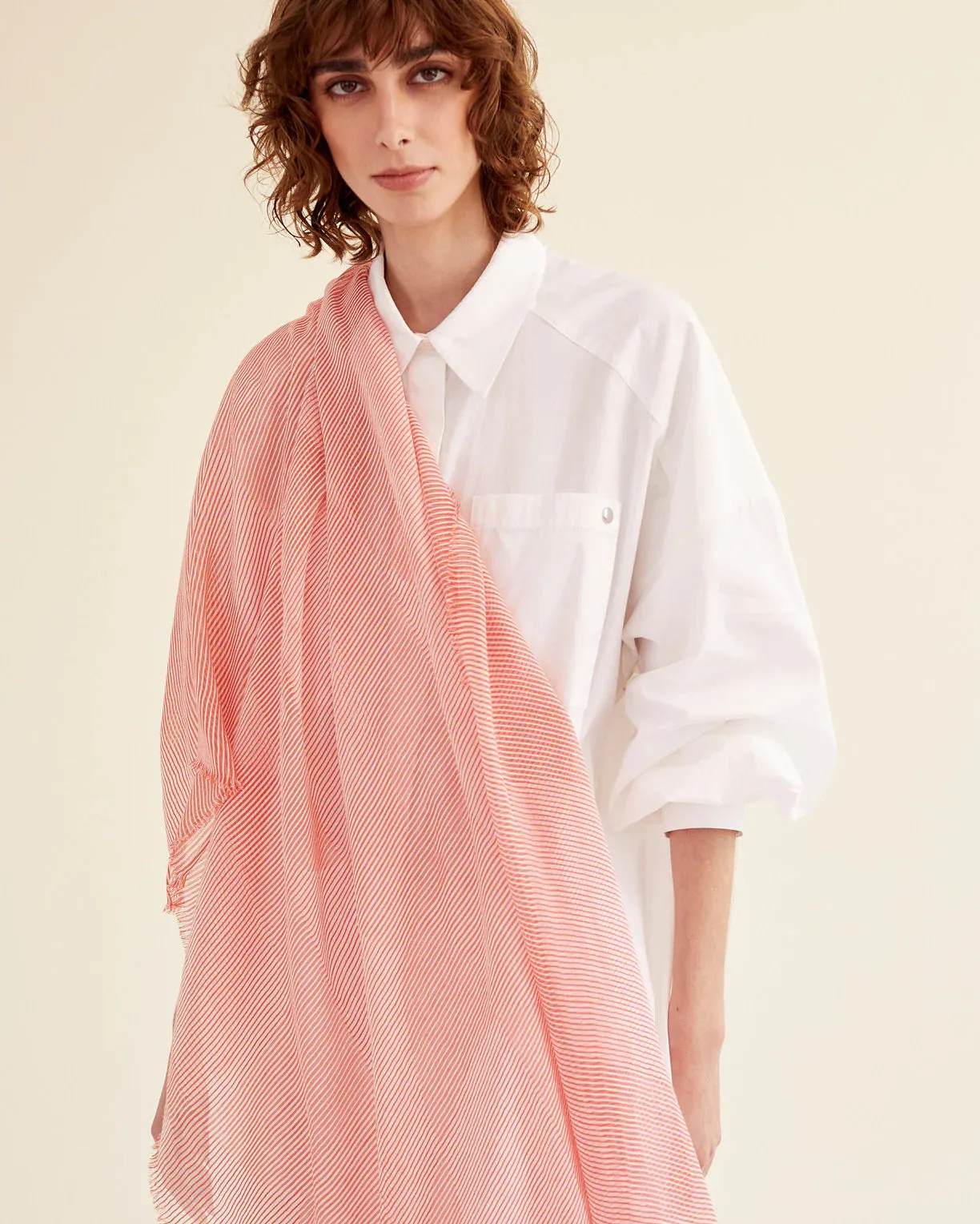 Trait Scarf in Candy Stripe