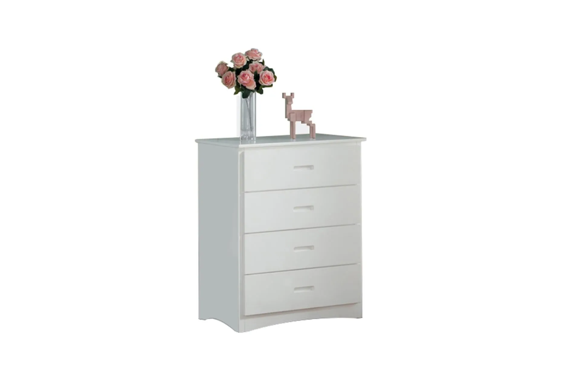 Twin/Twin Staircase White Bunkbed with Bedroom Furniture Options