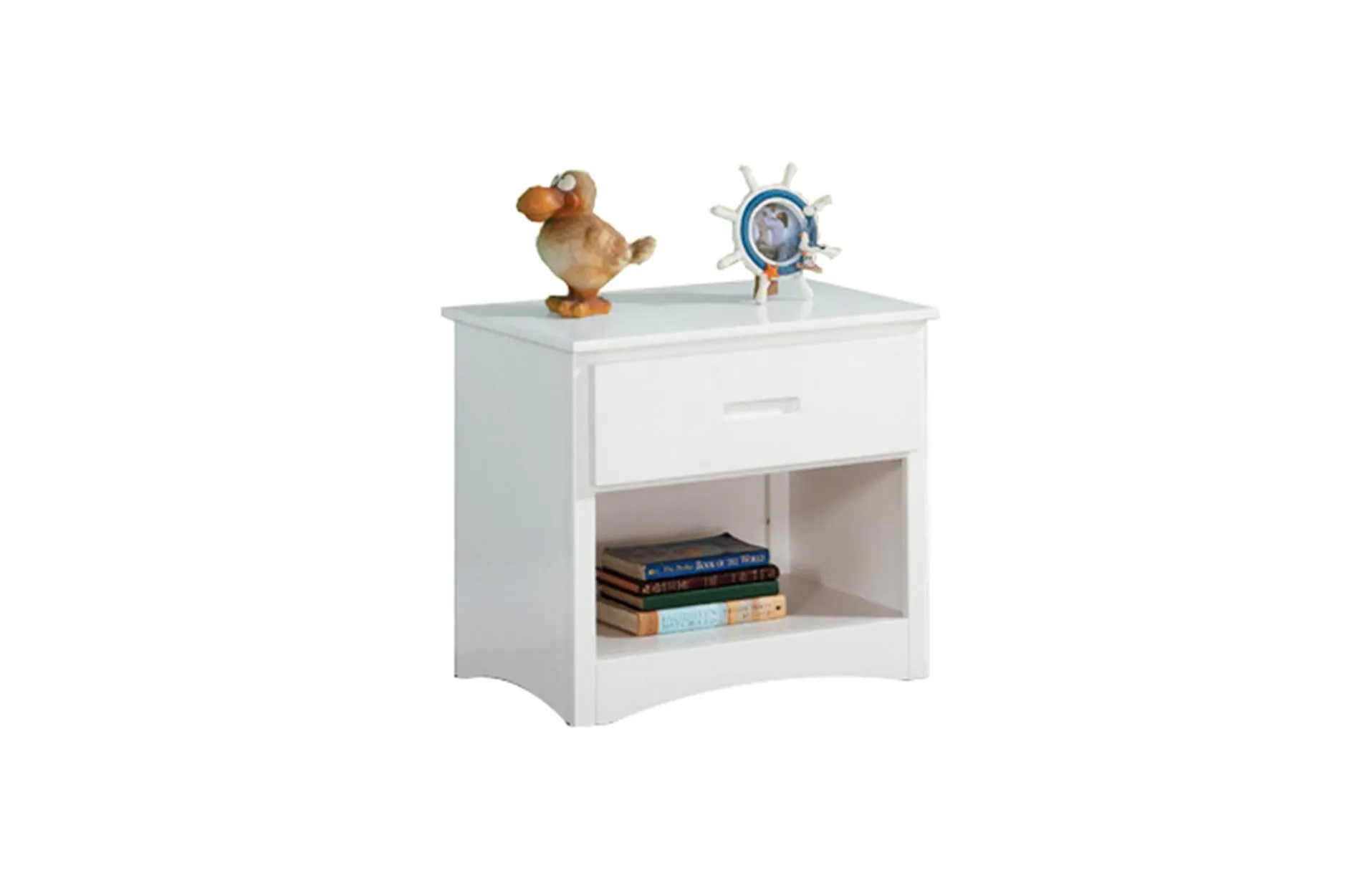 Twin/Twin Staircase White Bunkbed with Bedroom Furniture Options