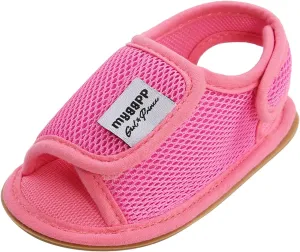 Walking Sandals Soft Baby Flat Girls Non-Slip Shoes Shoes Mesh Sole Rubber Boys Baby Shoes Toddler Girl Beach