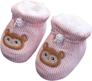 Warm  Baby Boots, 2024 Toddler Winter Soft Fr ining Ankle Non-Slip Rubber Texture Sole Snow rib Shoes