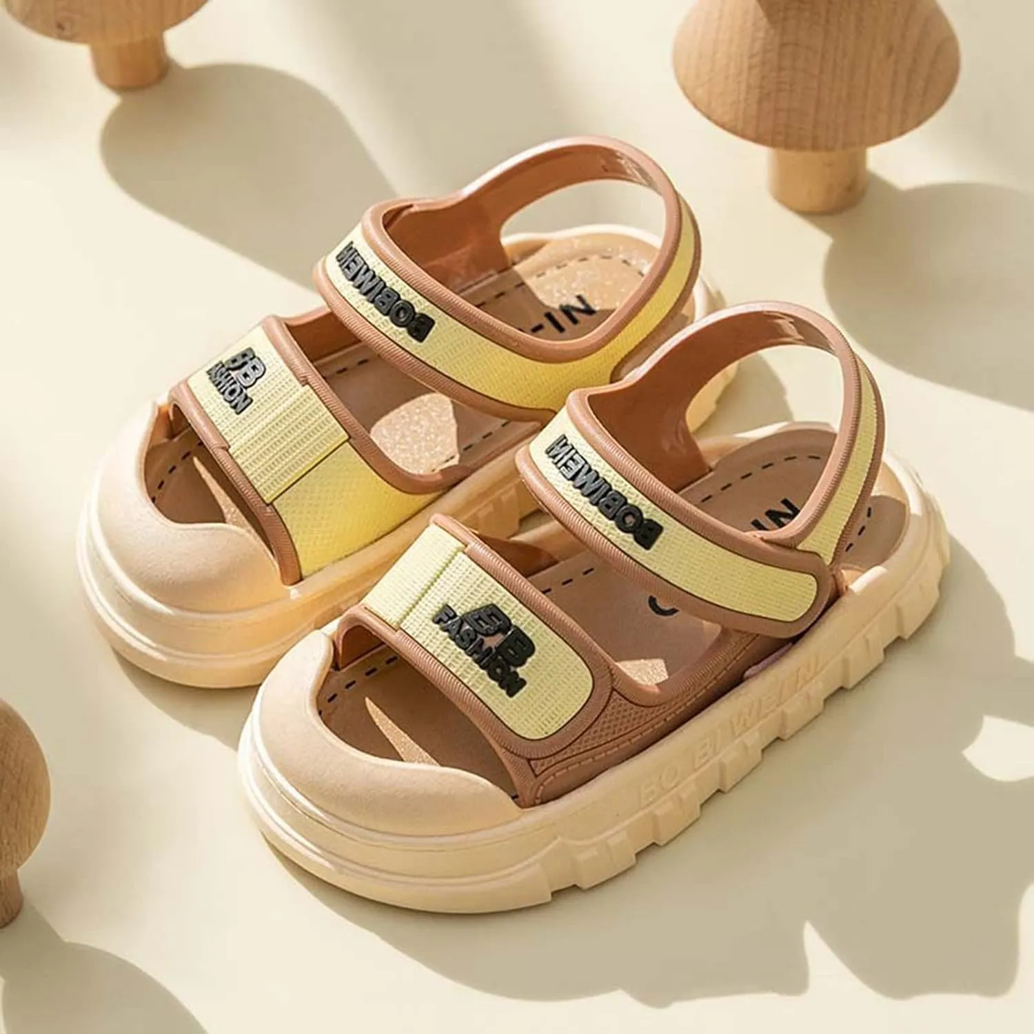 Wedges for Girls Big Kid New Children Sandals Summer Girls Nonslip Soft Sole Cartoon Baby Toddler Pool Shoes