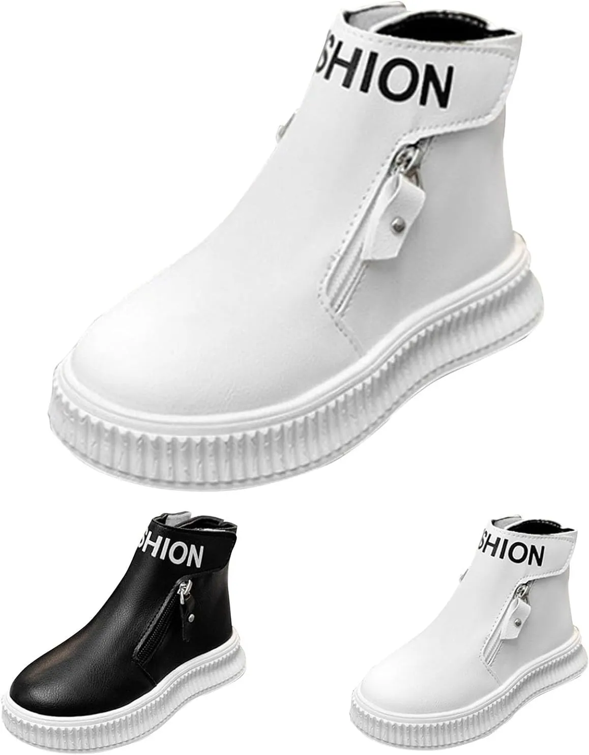 Youth Snow Boots Girls Casual Shoes Leather Soft Sole Ankle Boots Warm Winter Boots for Kids Boys Toddler